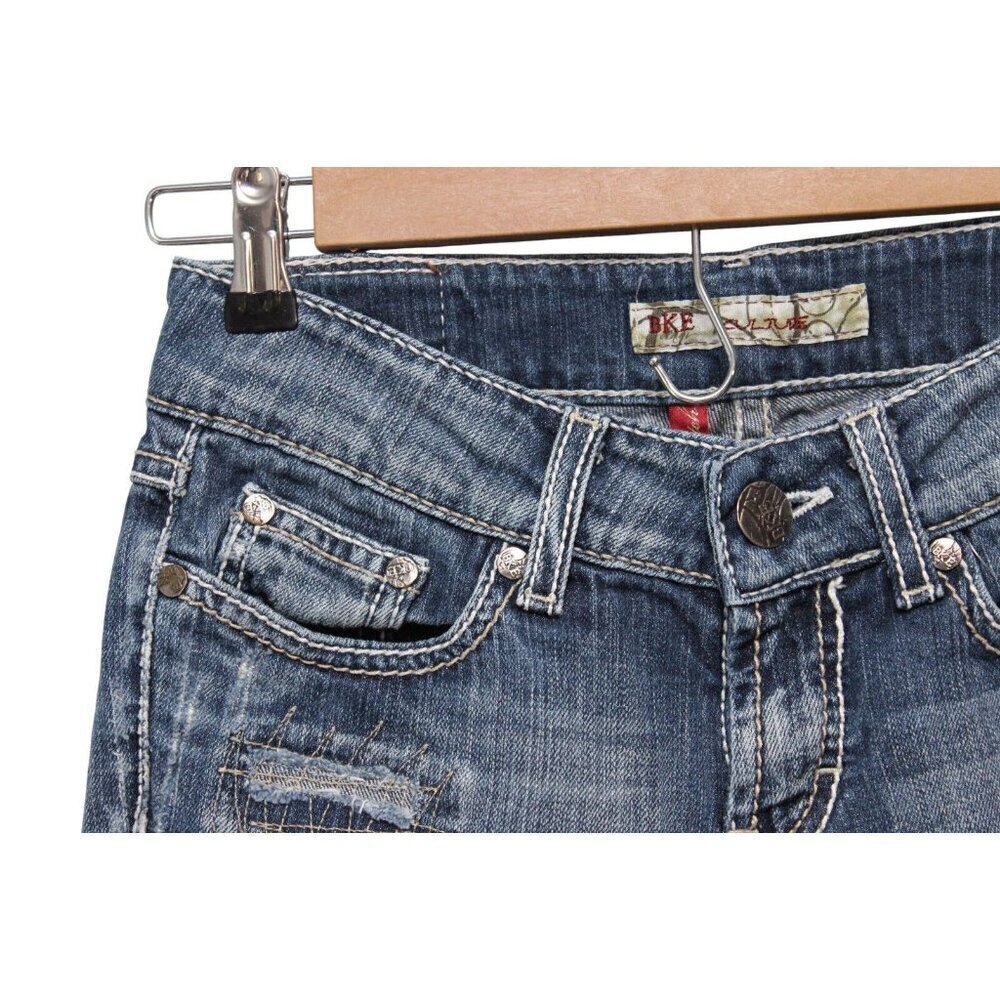 Buckle BKE Capri 25 Denim Stretch Culture Western Rodeo Embroidered Festival - Picture 5 of 16